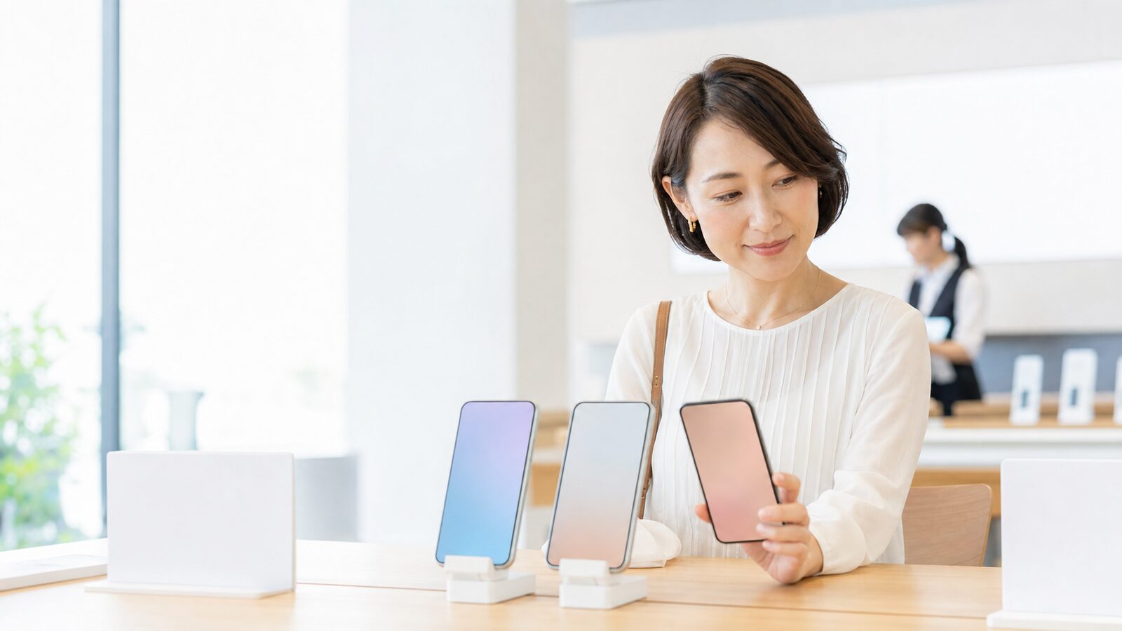 端末購入にあわせて回線を見直すイメージ