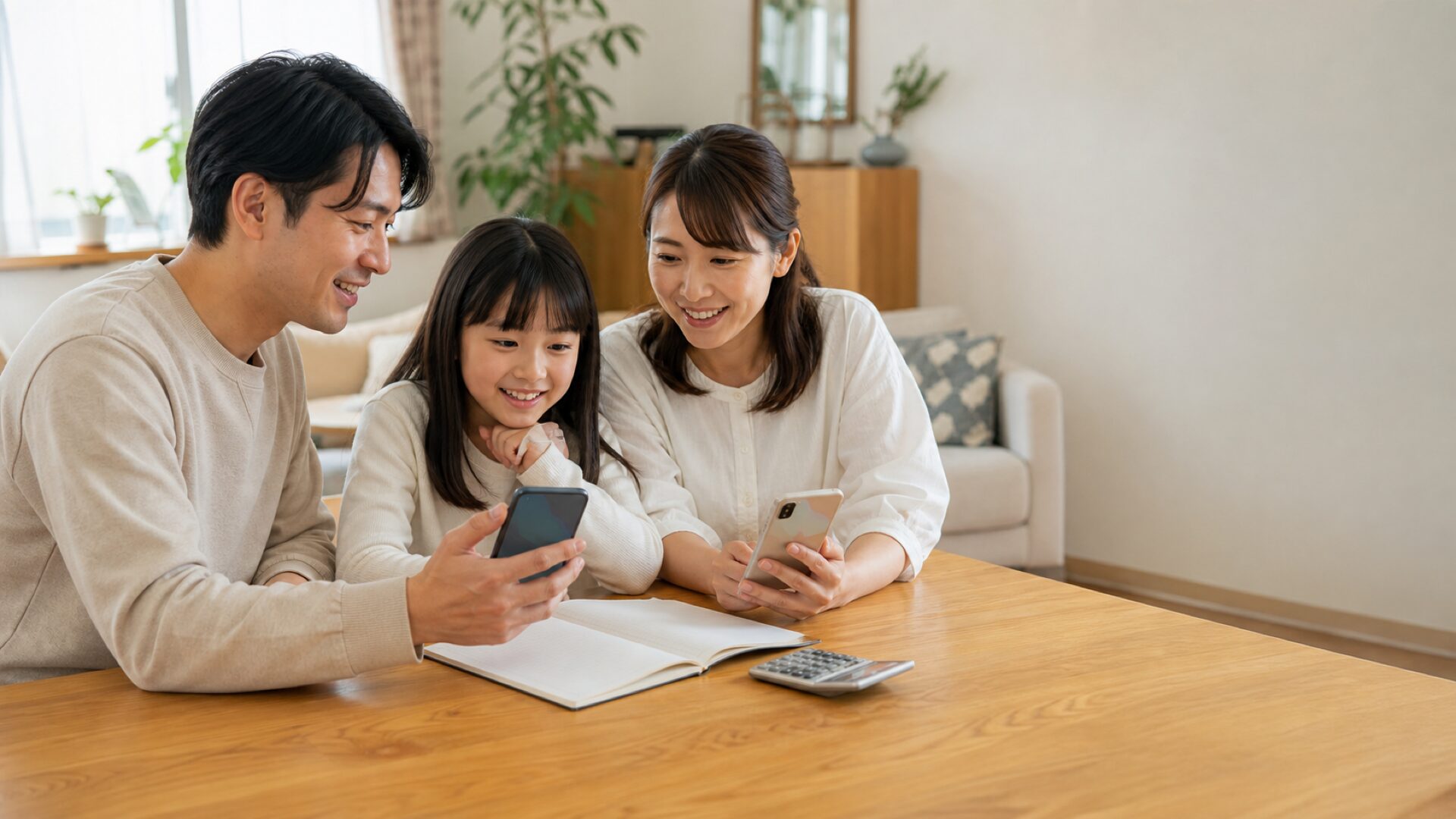 家族割引を活用した通信費見直しのイメージ