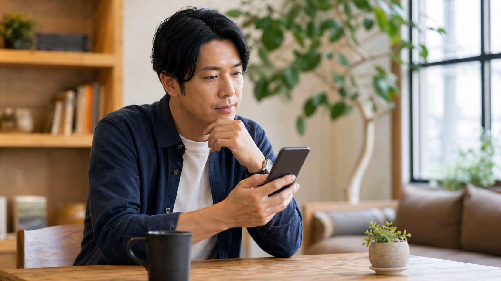 楽天モバイルが遅いときの判断をスマホで確認するイメージ
